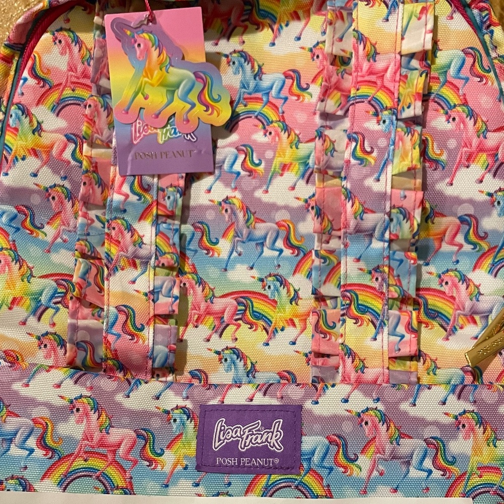 Lisa Frank Markie Magic Ruffled backpack